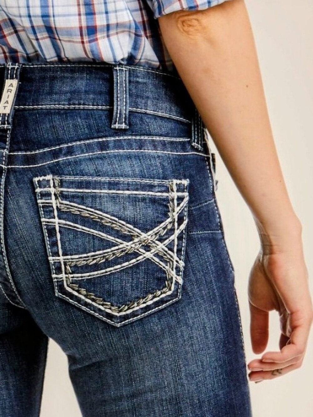 Ariat Women's R.E.A.L. Mid-Rise Entwined Bootcut Denim 29XL